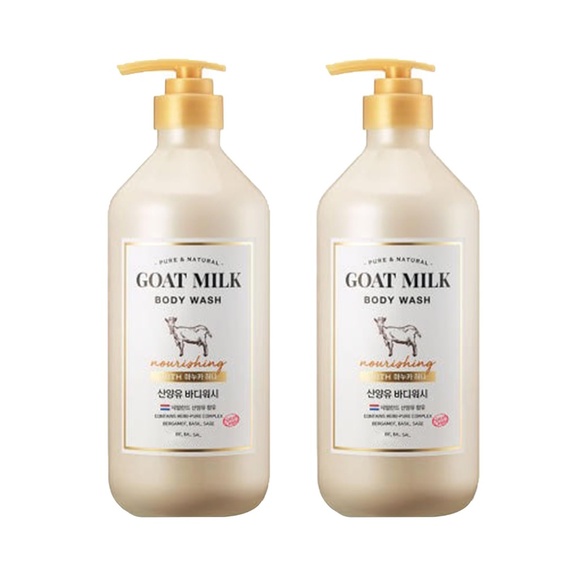 Goat Milk Body Wash with Manuka Honey – Bundle of 2 (27.05 fl oz each) - Picture 1 of 5